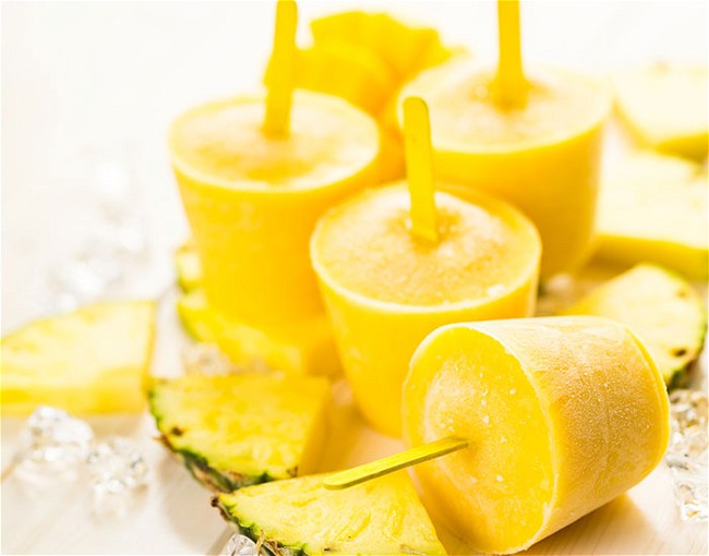 Image of Pineapple Popsicles
