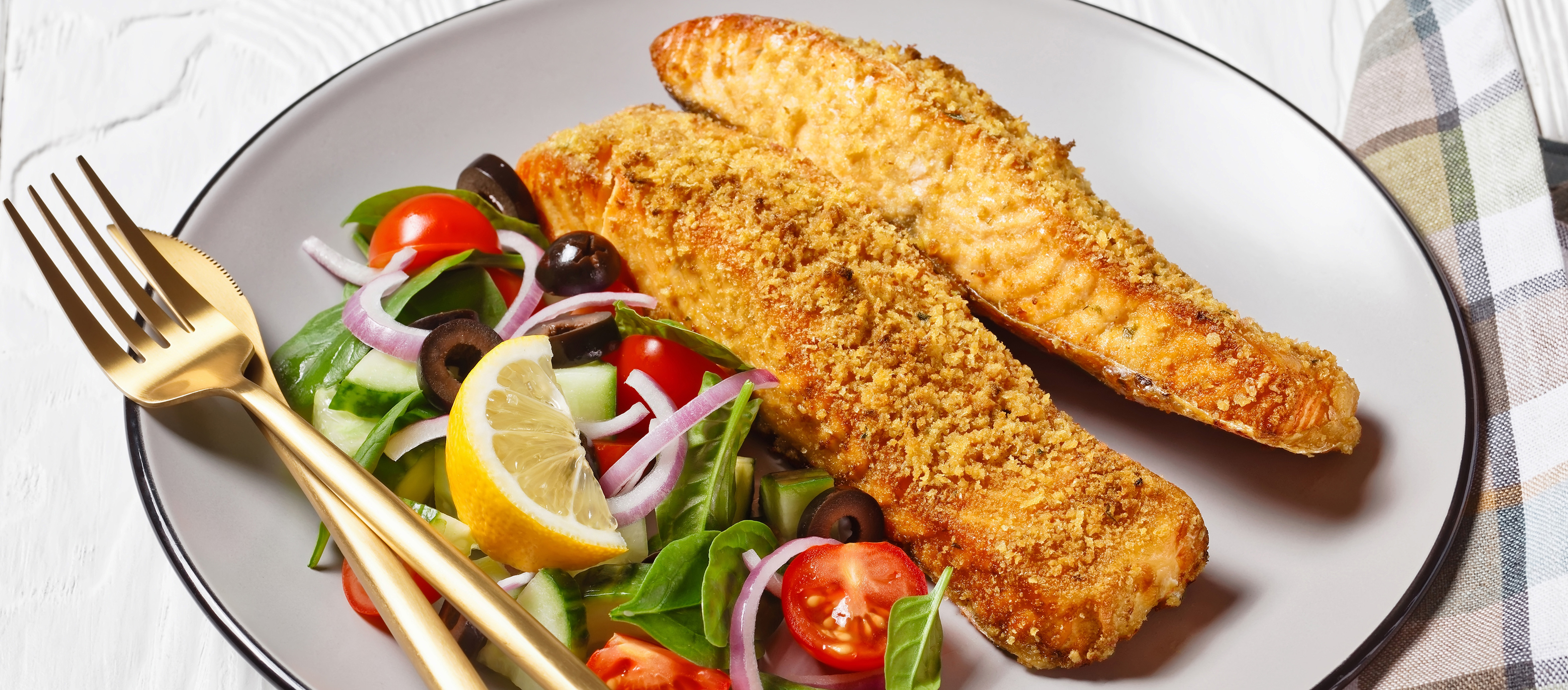 Image of Panko Crusted Curry Salmon