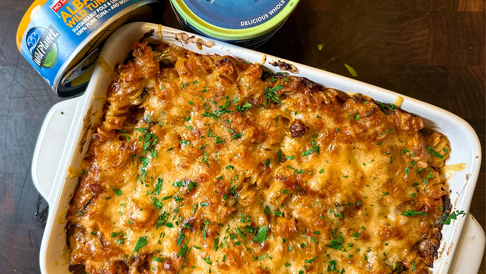 Tuna Casserole with Gruyere Cheese | Wild Planet Foods recipe