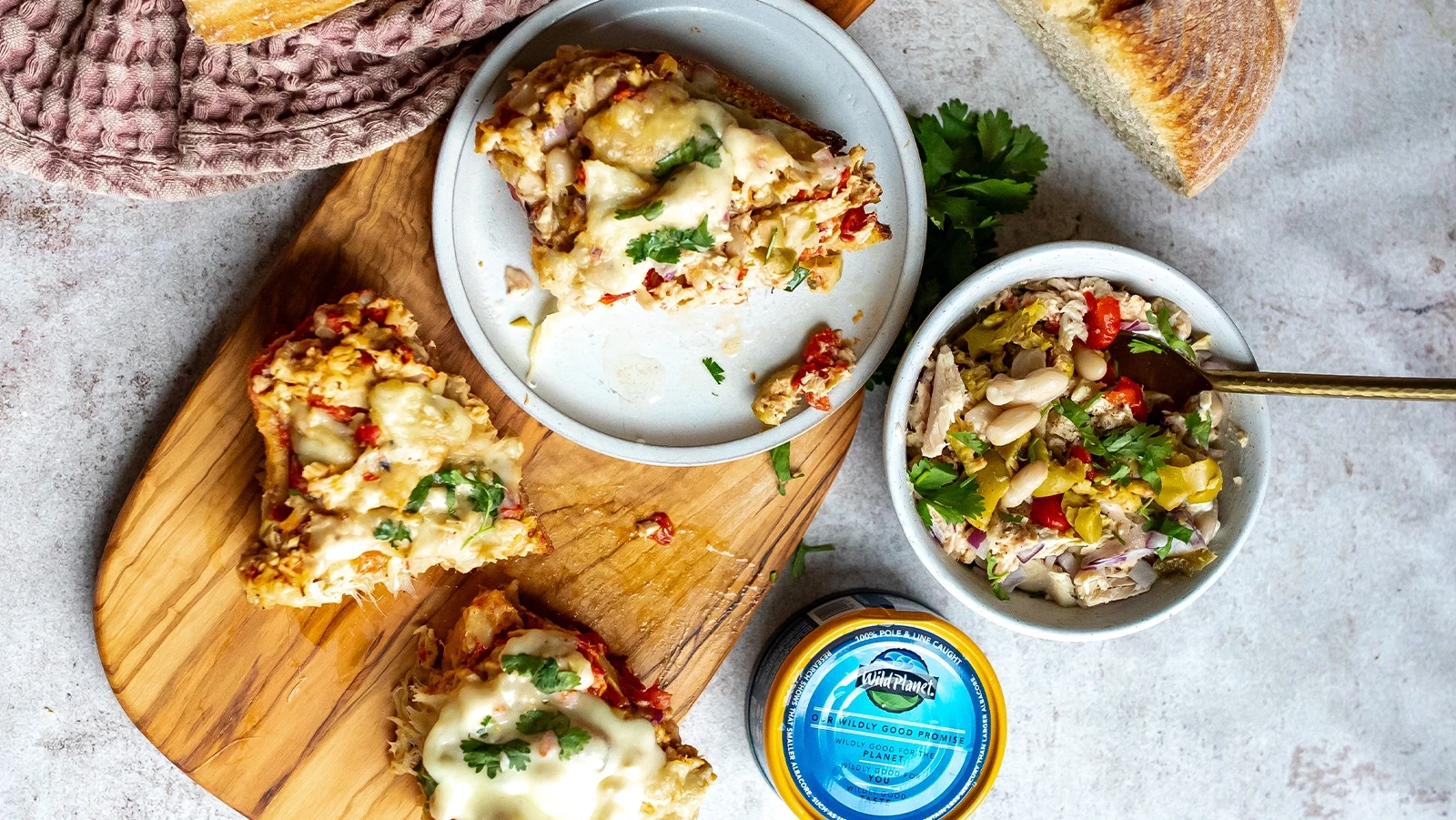 Mediterranean Tuna Melt | Wild Planet Foods recipe