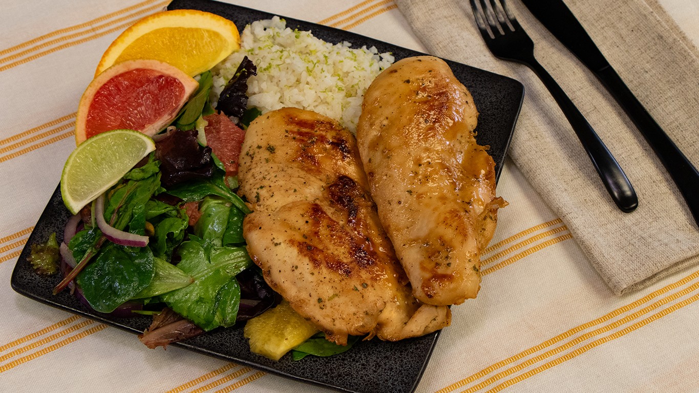 Image of Winter Citrus Salad and Pan Fried Chicken!