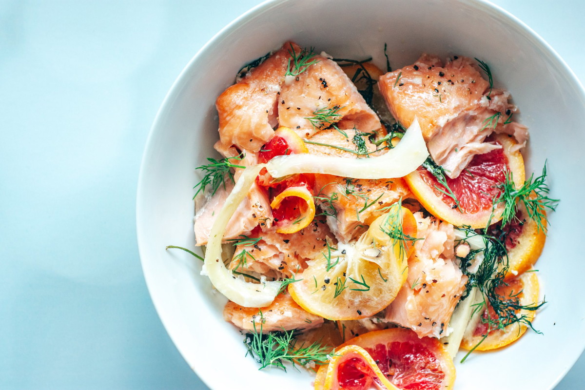 Slow Roasted Salmon with Citrus & Fennel