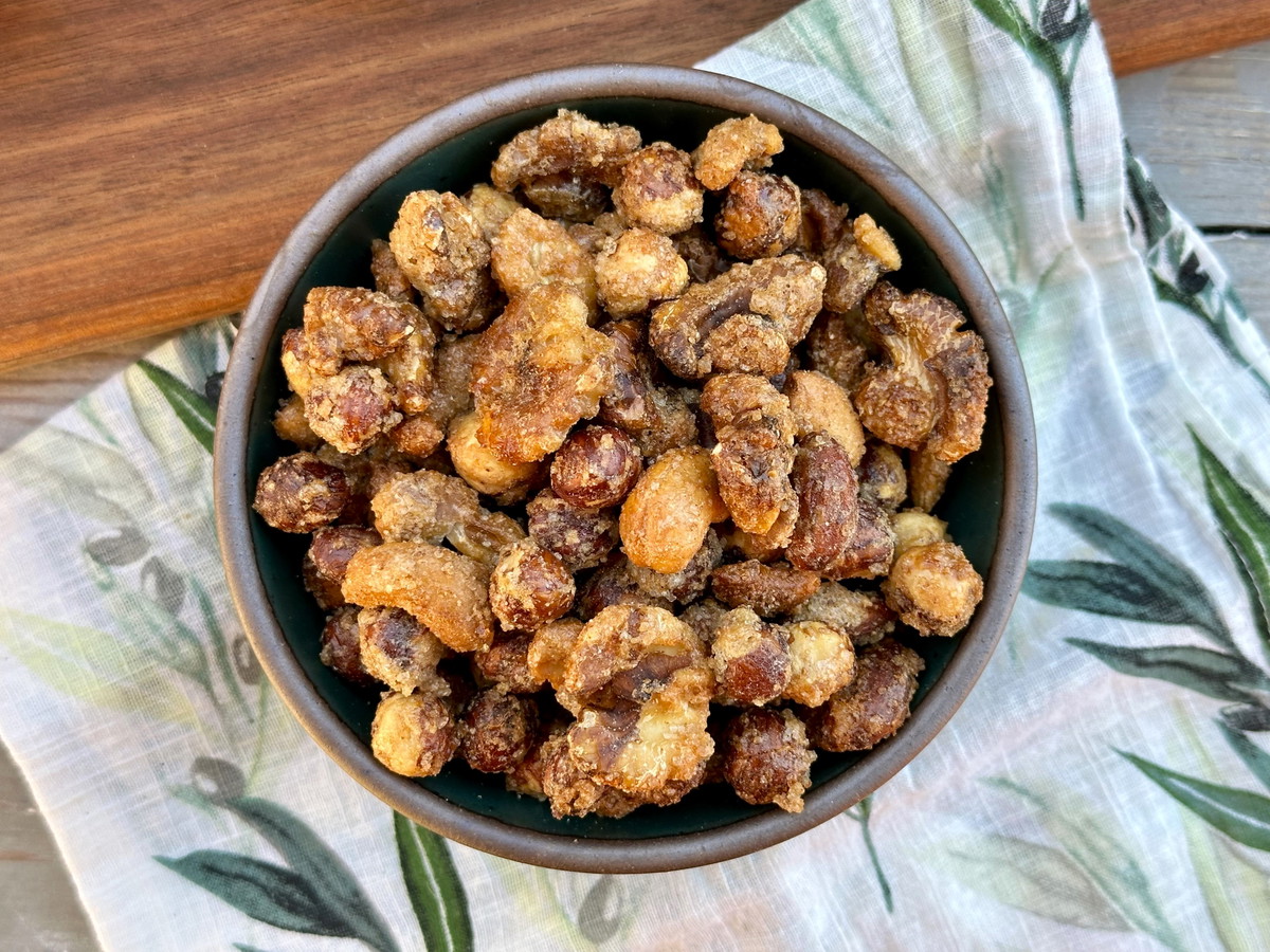 Gingerbread Candied Nuts
