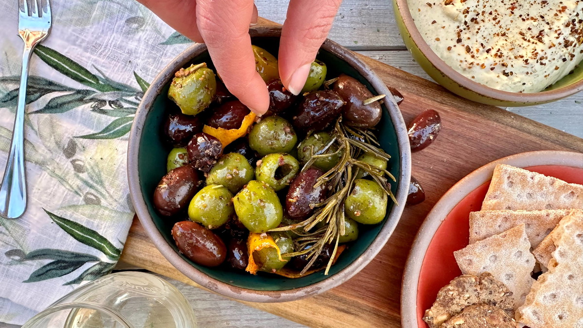 Spiced and Roasted Olives