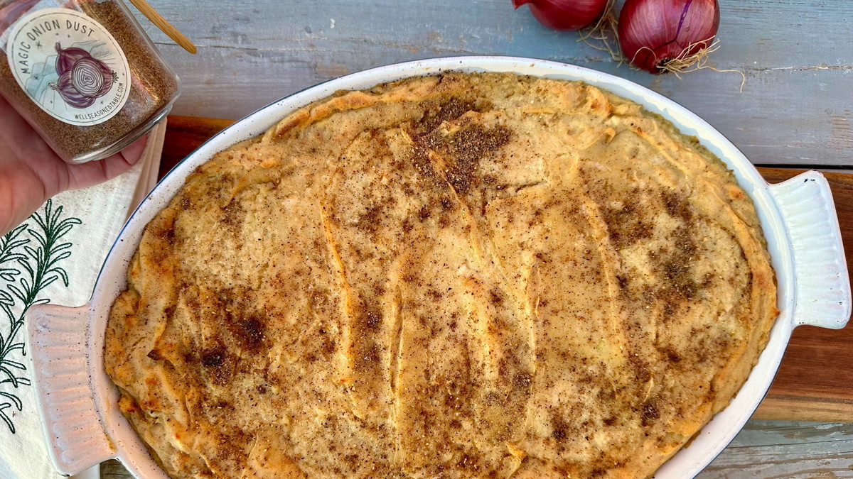Make-ahead Magic Onion Mashed Potatoes