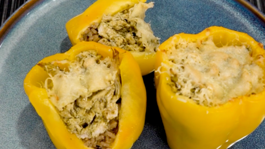 Image of Chicken Pesto Stuffed Peppers