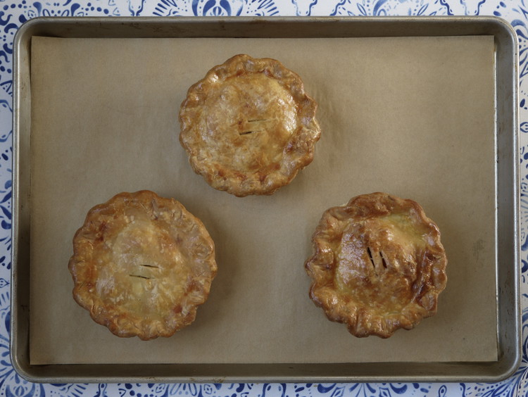 Image of Place your pies on a rack and let cool a bit before serving