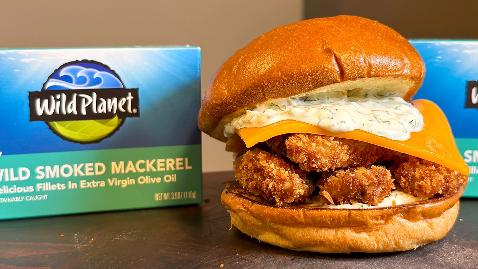Fried Mackerel Sandwich | Wild Planet Foods recipe