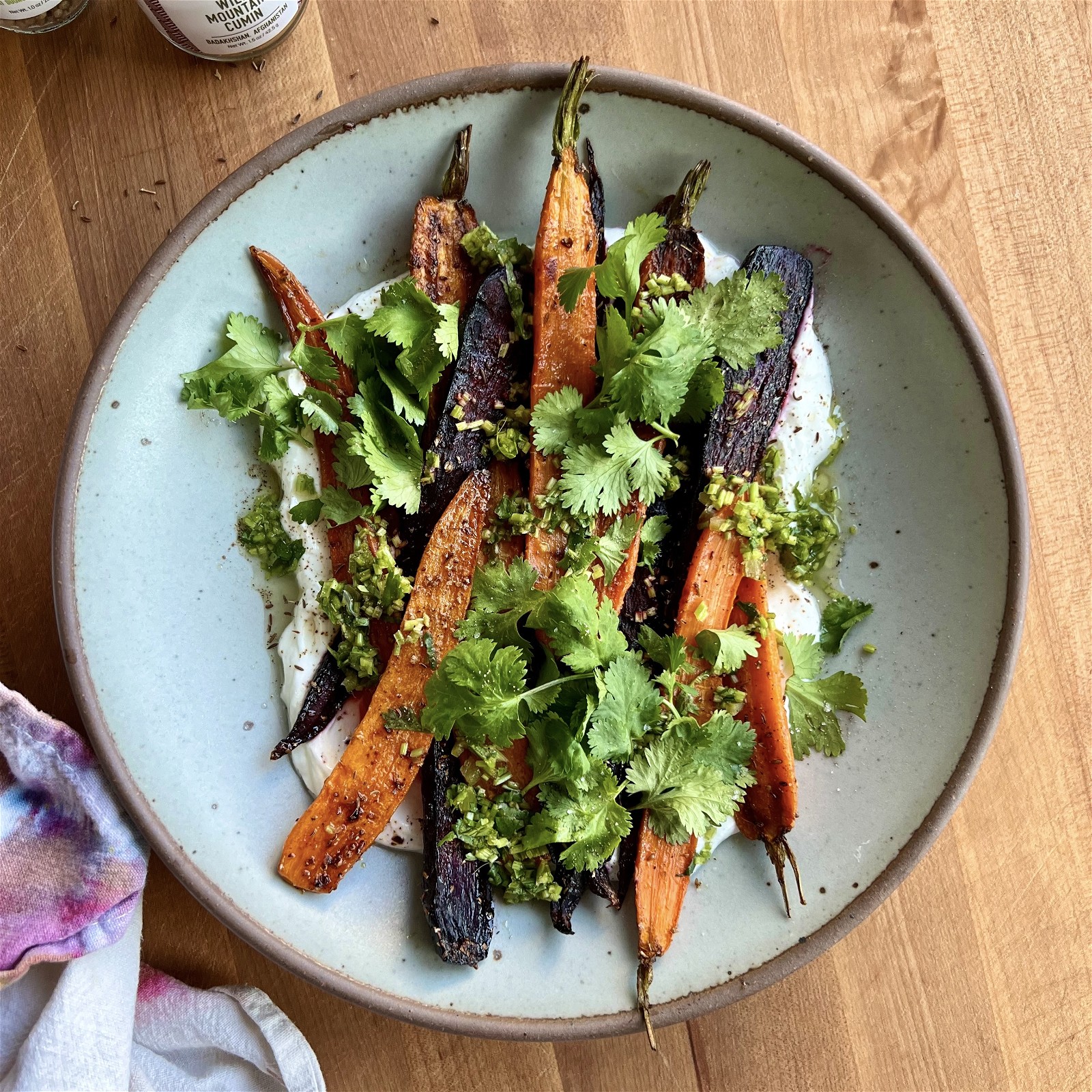 Image of Roasted Carrots with Labneh and Herbs