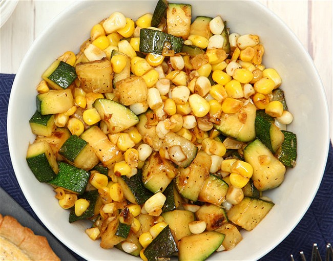 Image of Roasted Zucchini and Corn