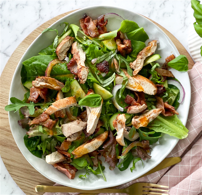 Image of Maple BBQ Chicken
& Bacon Salad