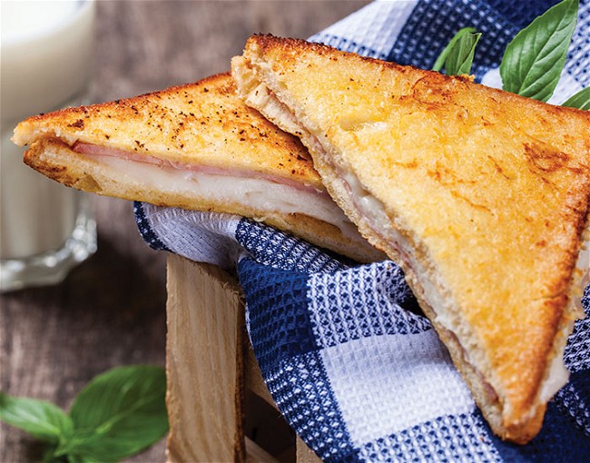Image of Grilled Ham and Cheese