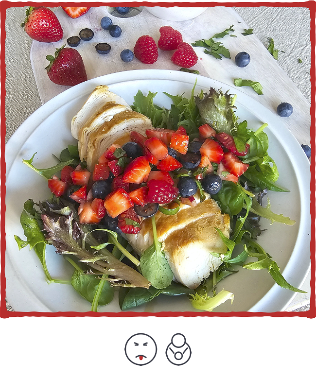 Image of Lemon Herb Chicken with Berry Salsa