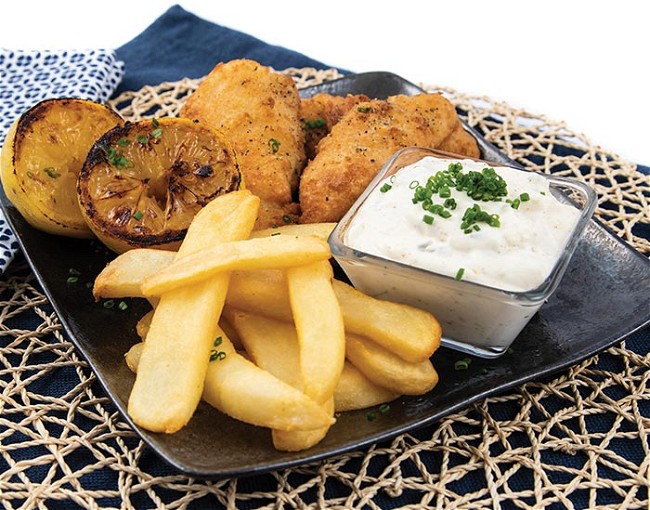 Image of Fish and Chips with Homemade Tartar Sauce