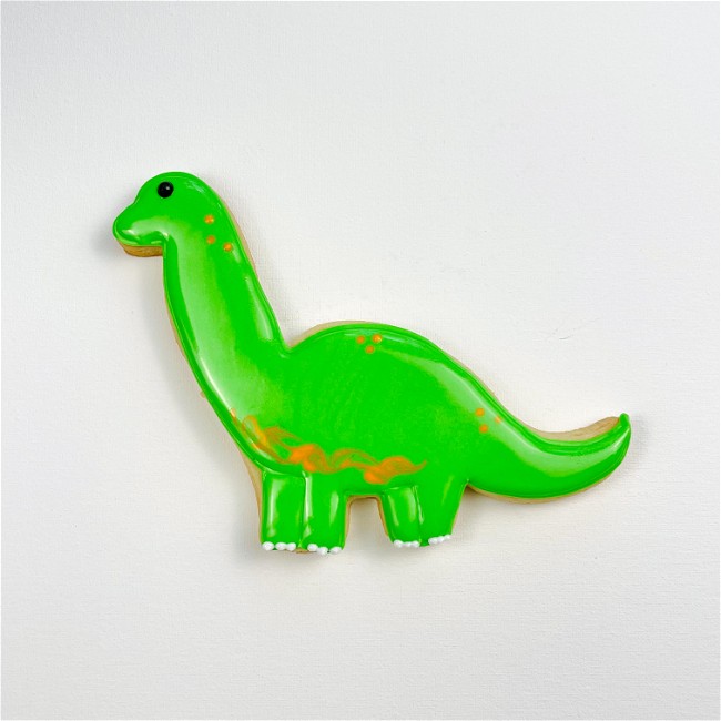 Image of How to Decorate Brontosaurus Sugar Cookies