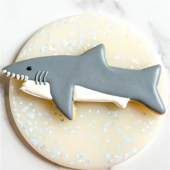 Image of How to Decorate Great White Shark Cookies