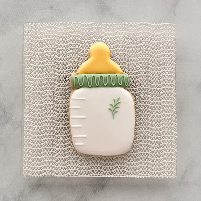 Image of How to Decorate a Baby Bottle Sugar Cookie