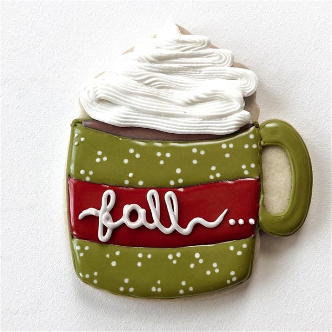 Image of How to Decorate a Cocoa Mug Cookie for Fall