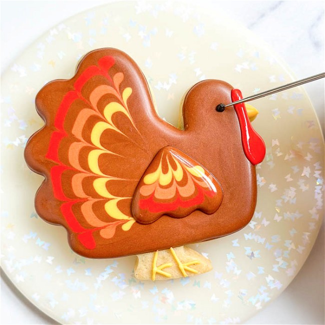Image of How to Decorate a Turkey Cookie 