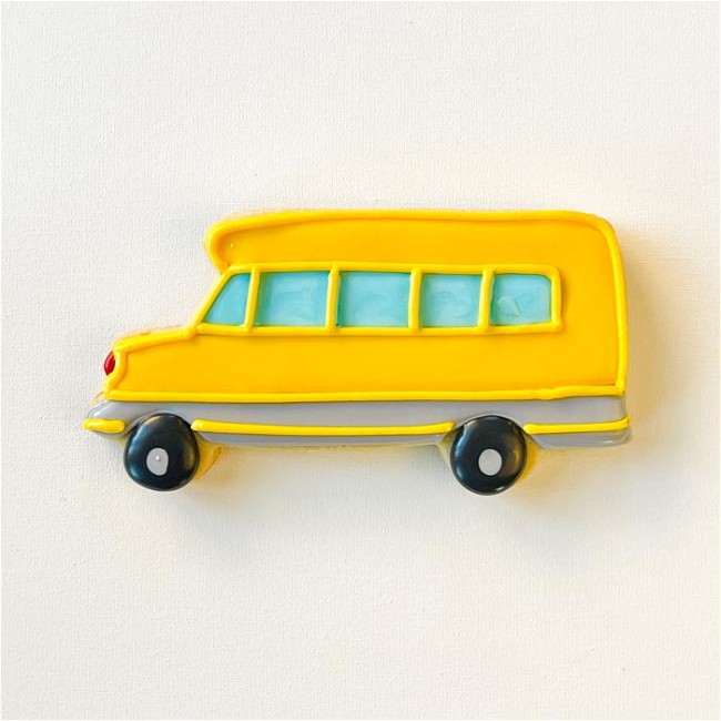 Image of How to Decorate a School Bus Sugar Cookie