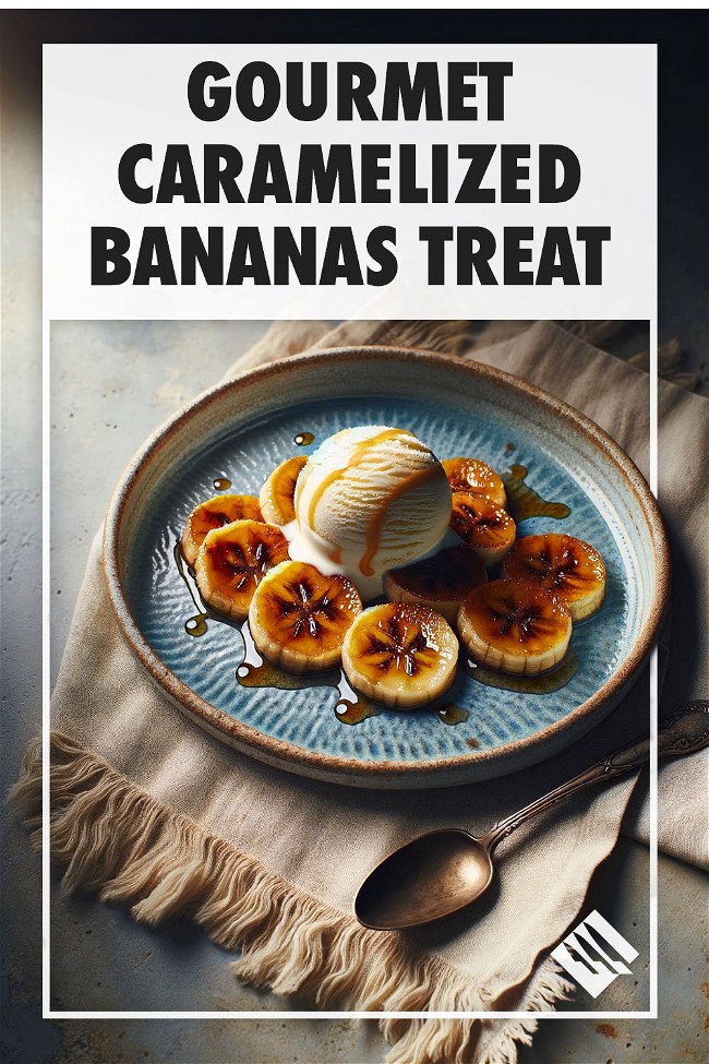 Image of Caramelized Bananas,  Bananas in a Sweet, Golden Embrace