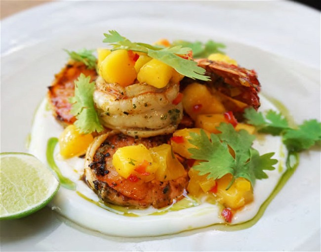 Image of Grilled Shrimp and Mango Salsa