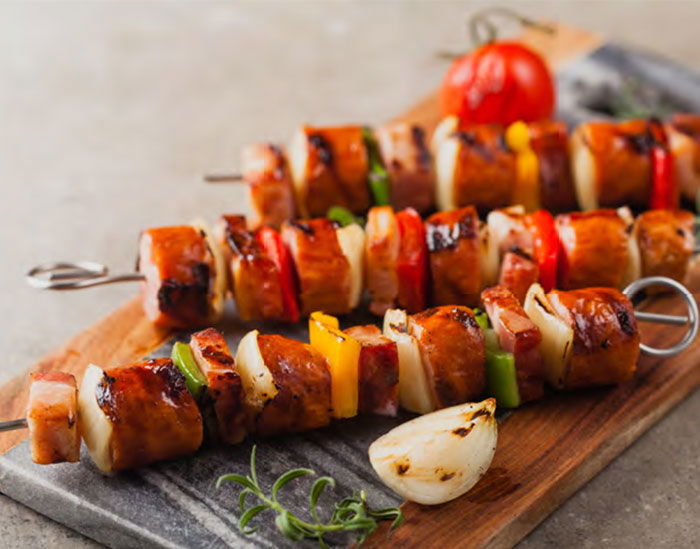 Sausage skewers hotsell