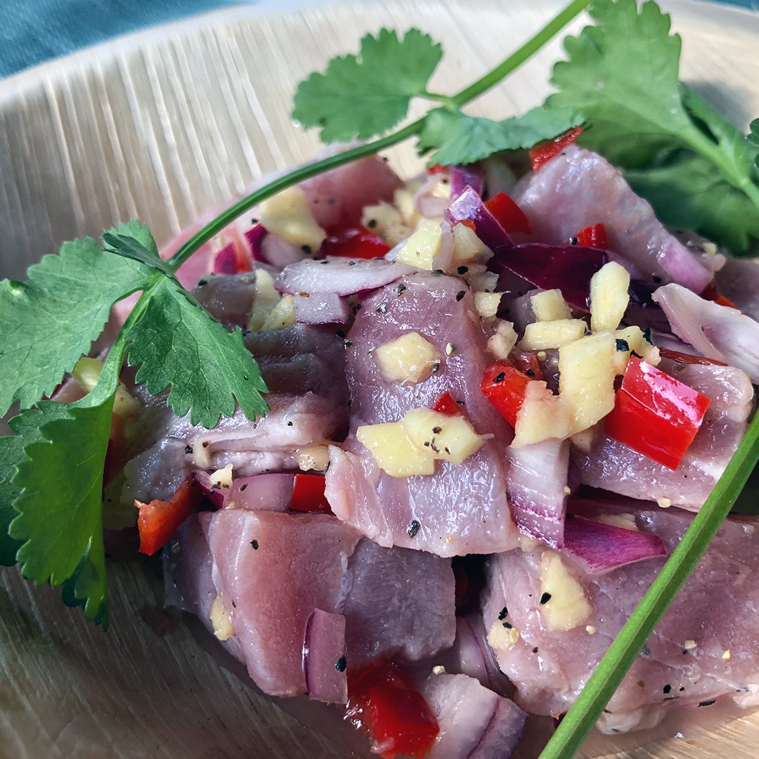 Tuna Kilawin (Vinegar-Cured Tuna)