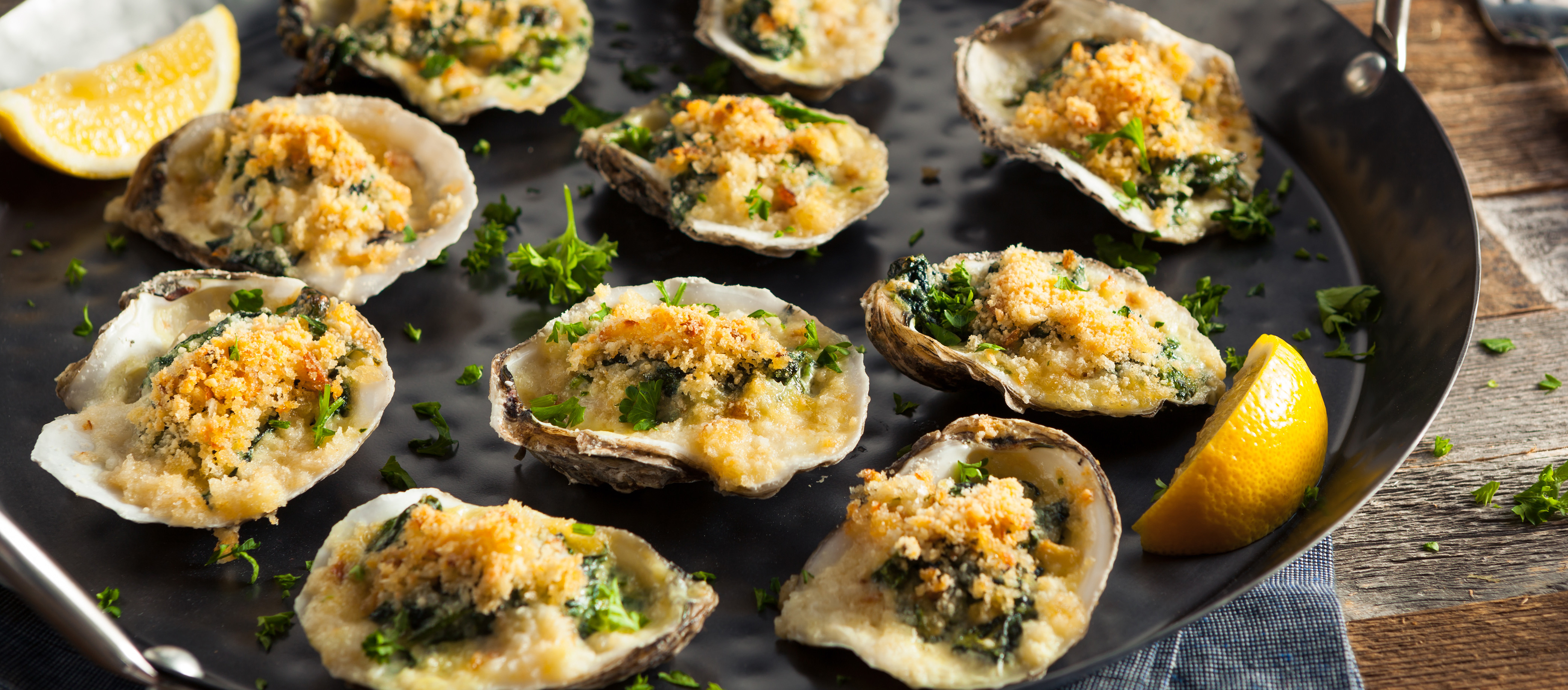 Image of Garlic Parmesan Grilled Oysters