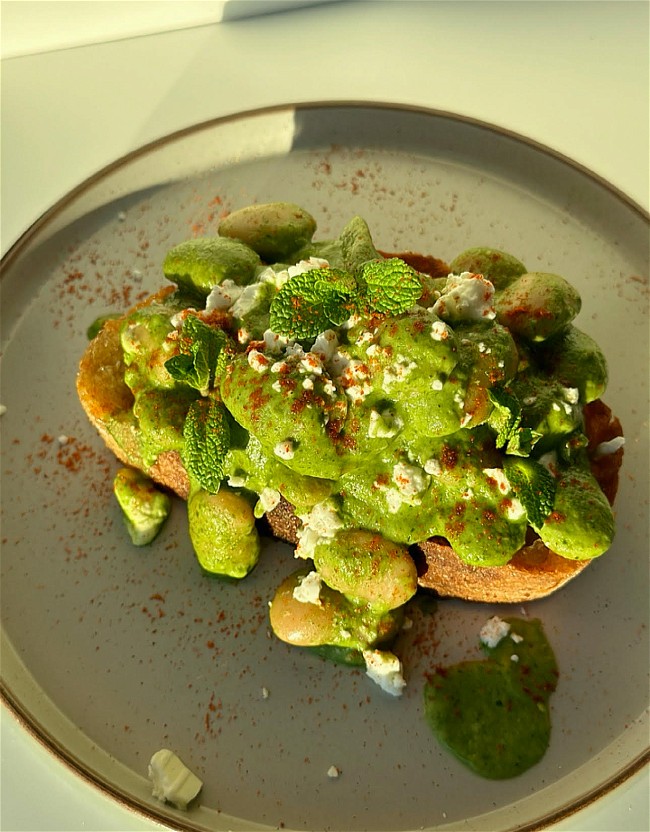 Image of Green Goddess Butterbeans on Toast