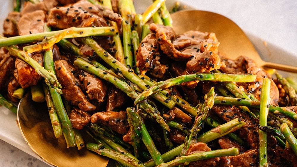 Image of Sesame Beef with Asparagus