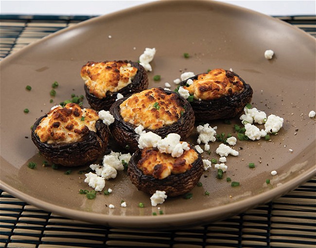 Image of Goat Cheese Stuffed Mushrooms