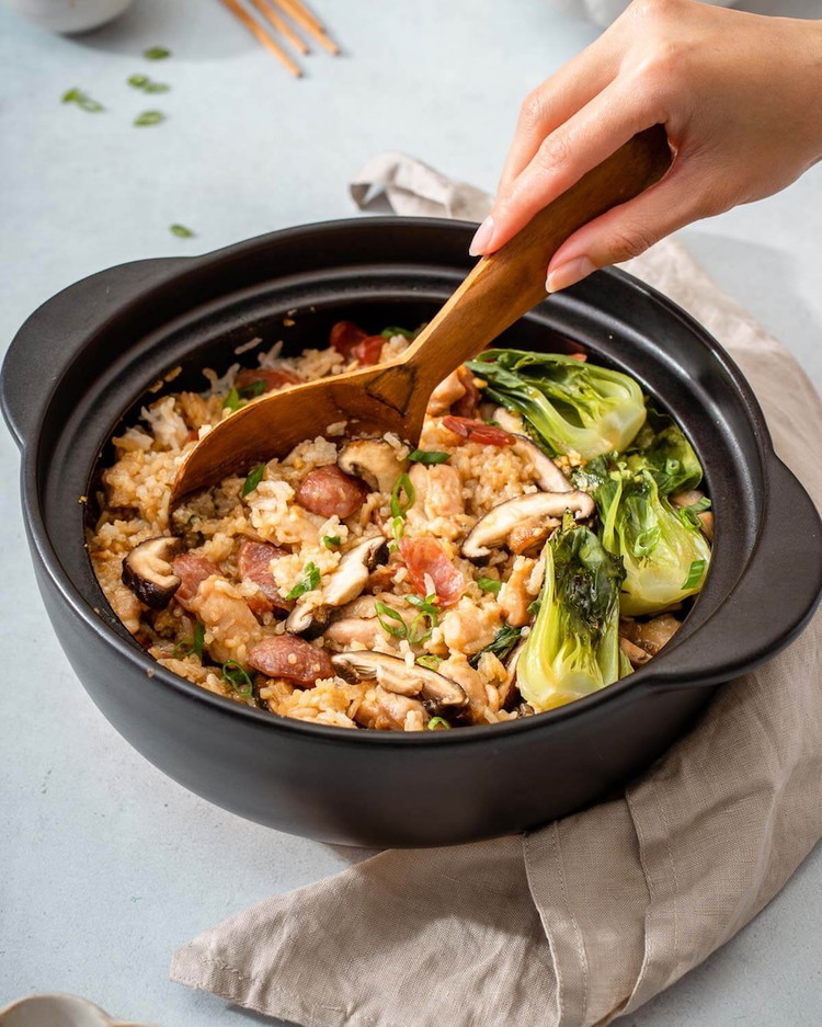 Image of To prepare soup: Place the meat and marinade in a medium pot. Add 1 cup water; cover and bring to a simmer over medium heat. Reduce the heat and simmer, stirring occasionally and adjusting the heat as needed, until the meat...