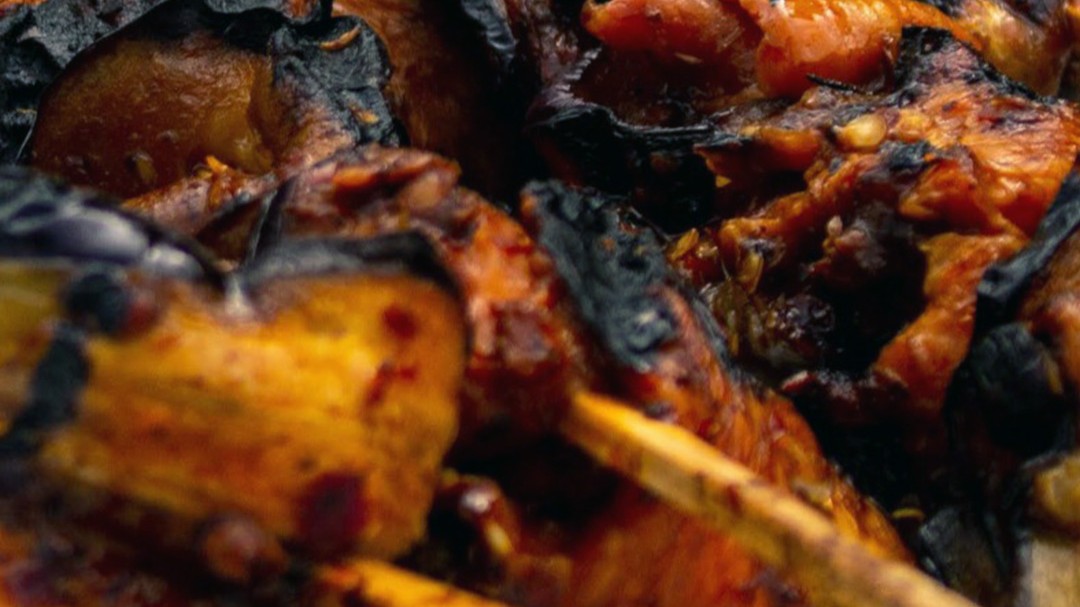 Image of Firecracker Skewered Aubergine