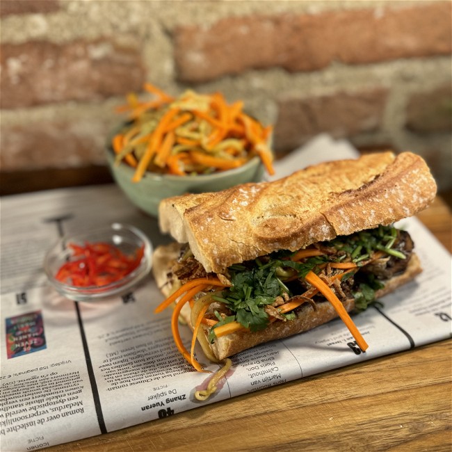 Image of Sardine teriyaki sandwich