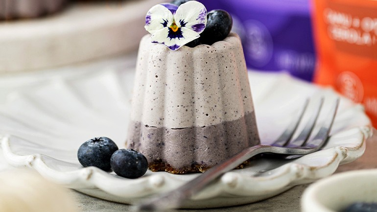 Image of Vegan Acai Blueberry Cheesecake Recipe