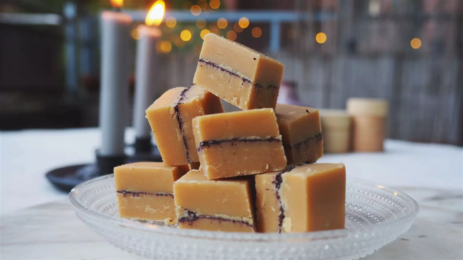 Image of Bilberry chanterelle fudge