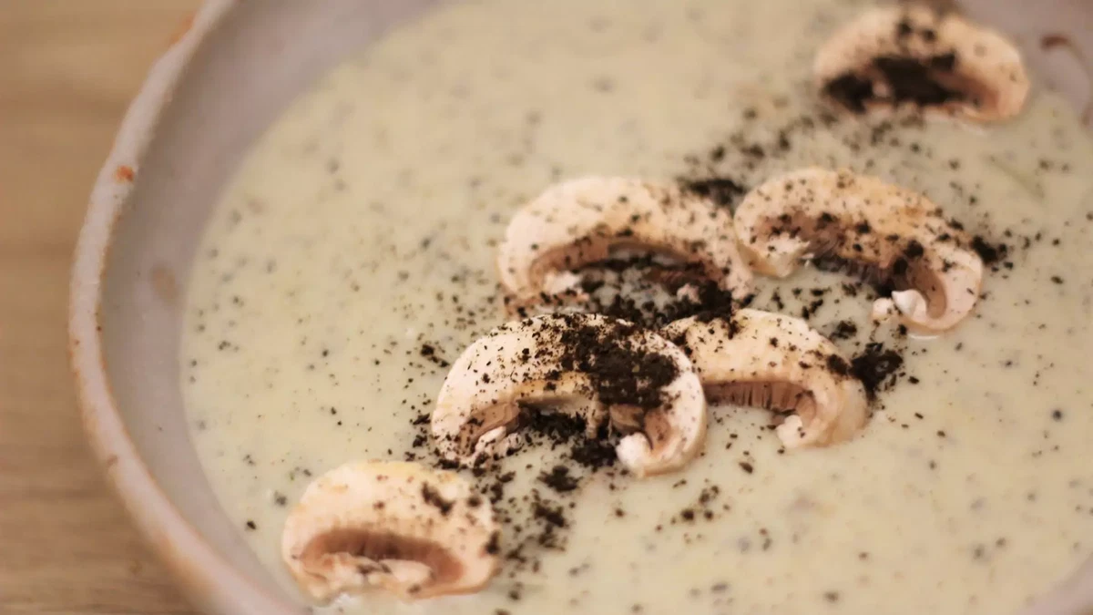 Horn of plenty yogurt cream soup