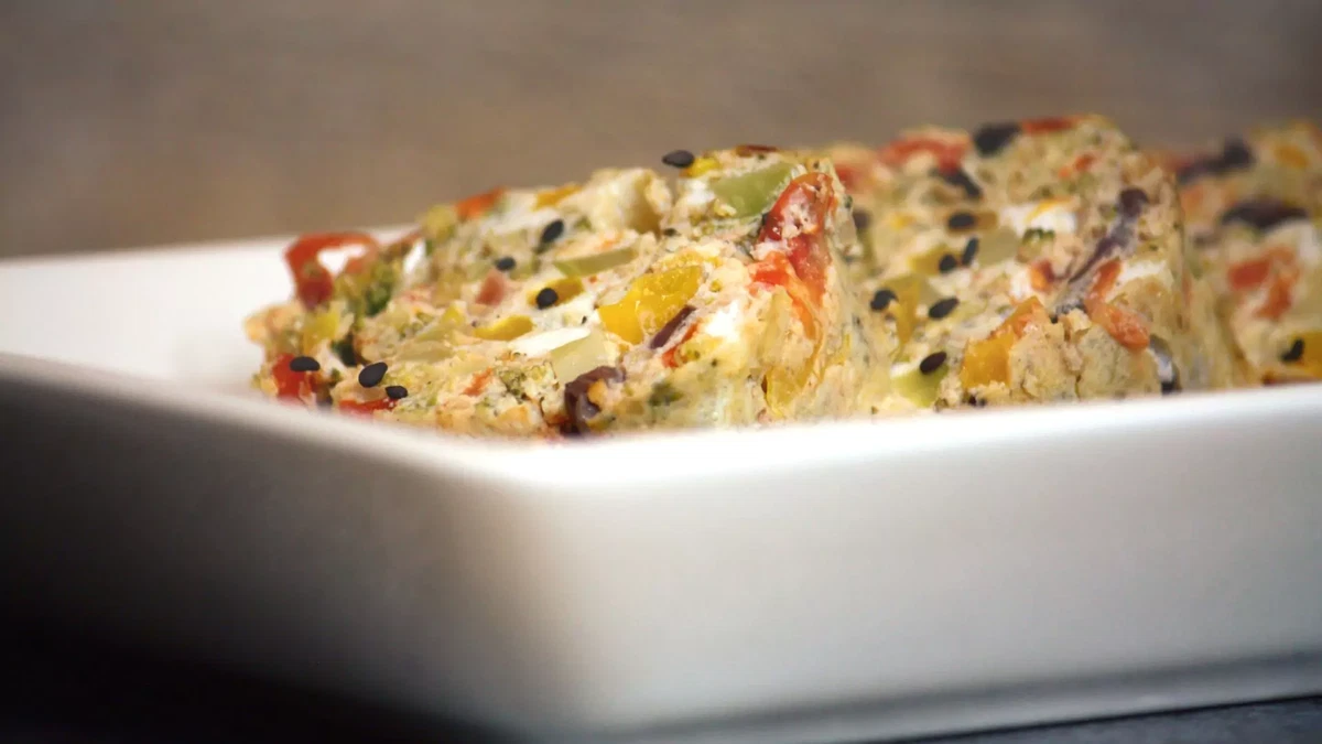Omelette roll in oven