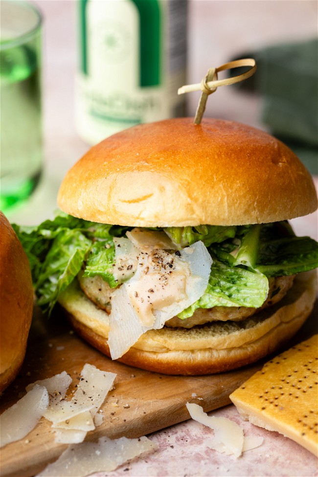 Image of Miso Caesar Chicken Burgers