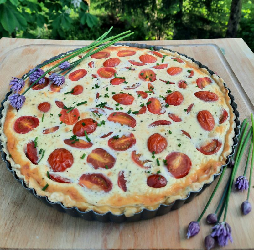 Feinste Tomaten-Parmesan-Quiche