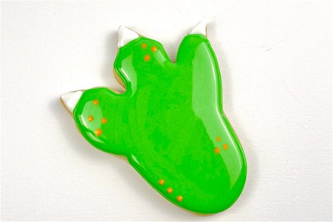 Image of How to Decorate a Dino Foot Sugar Cookie-Beginner Friendly Tutorial