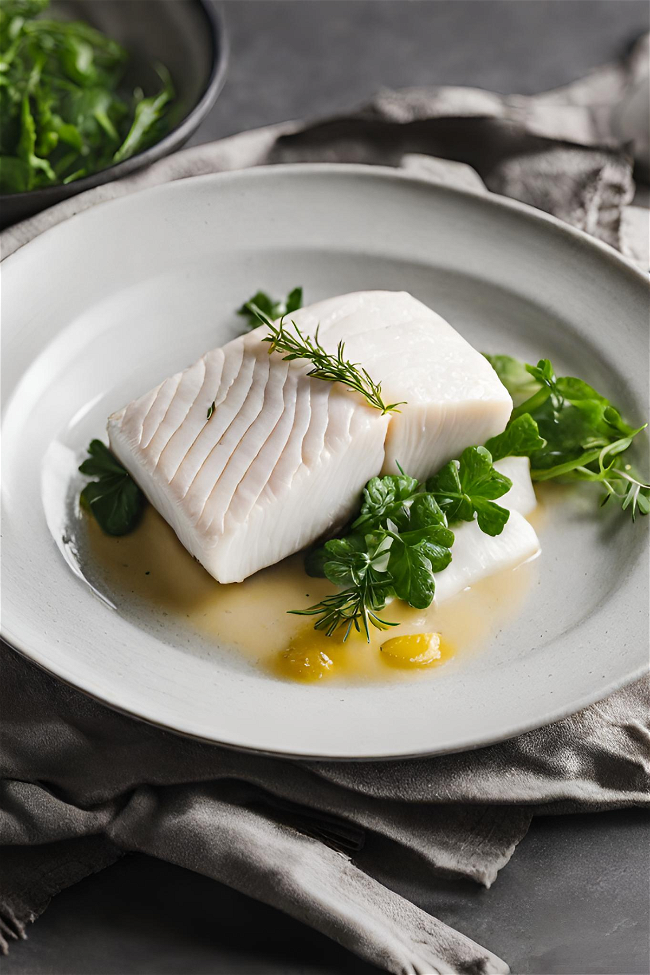 Image of Poached Halibut 