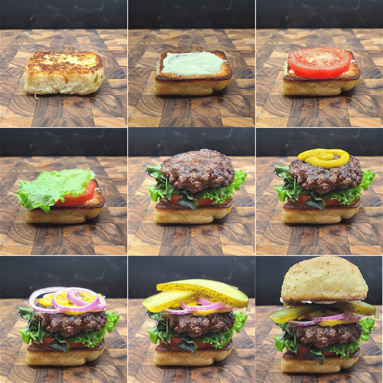 Image of Assemble your sliders. Spread both sides of the bun with...