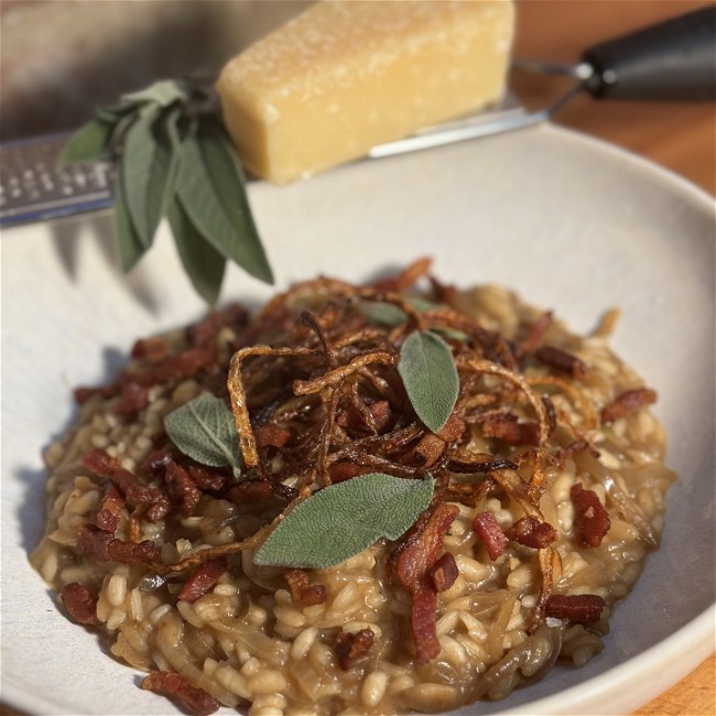 Image of Caramelized onion risotto