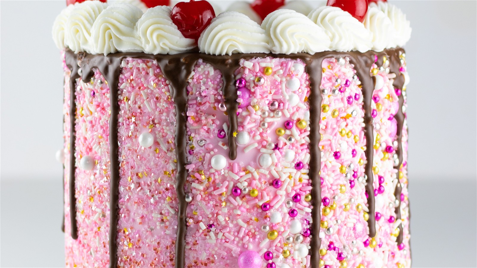Image of Pink Velvet Black Forest Cake