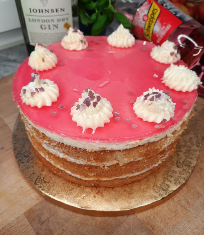 Beschwipste Gin-Torte