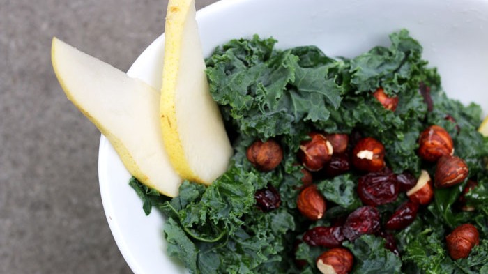Image of  Raw Kale Salad with Wintry Mix-Ins