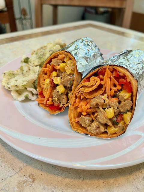 Meatless Taco "Chickn" Salad (Taco Seasoned)