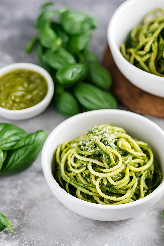 Image of Vegan Pesto With Zoodles
